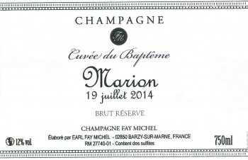 Champagne FAY Michel - MODELE 6 ETIQUETTE FAY MICHEL